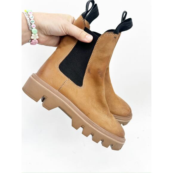 Rag & Bone Quest Tan Suede Leather Chelsea Boots Size 35 - Picture 3 of 7